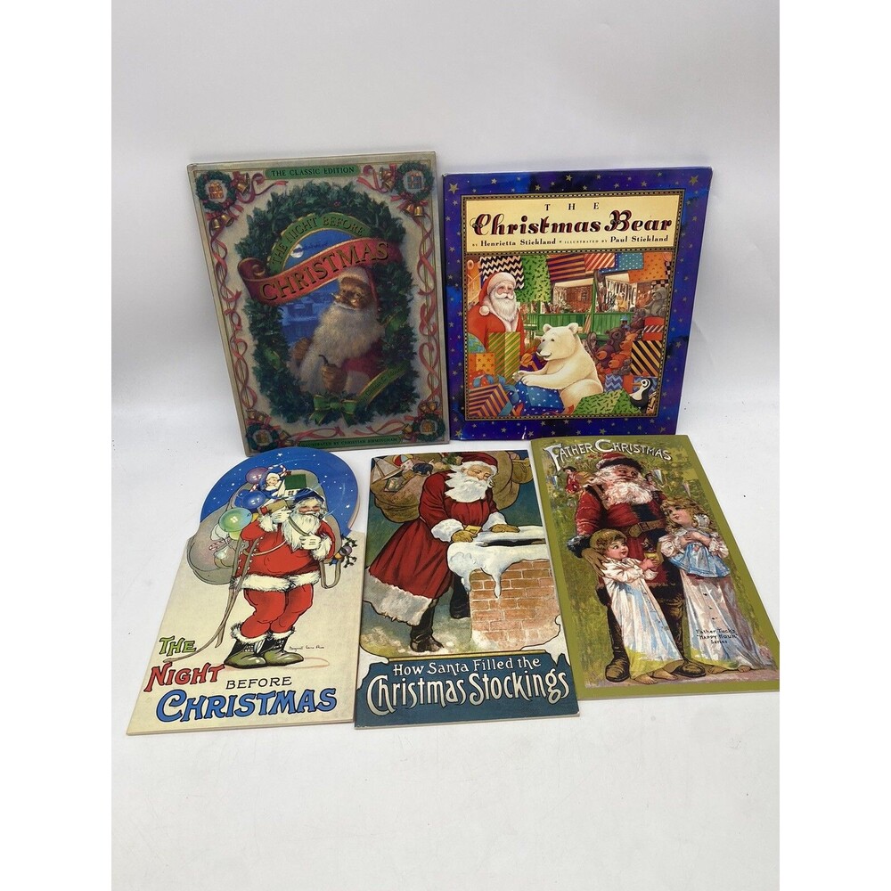 Children’s Christmas Books Lot 5 the night before Christmas the Christmas Bear